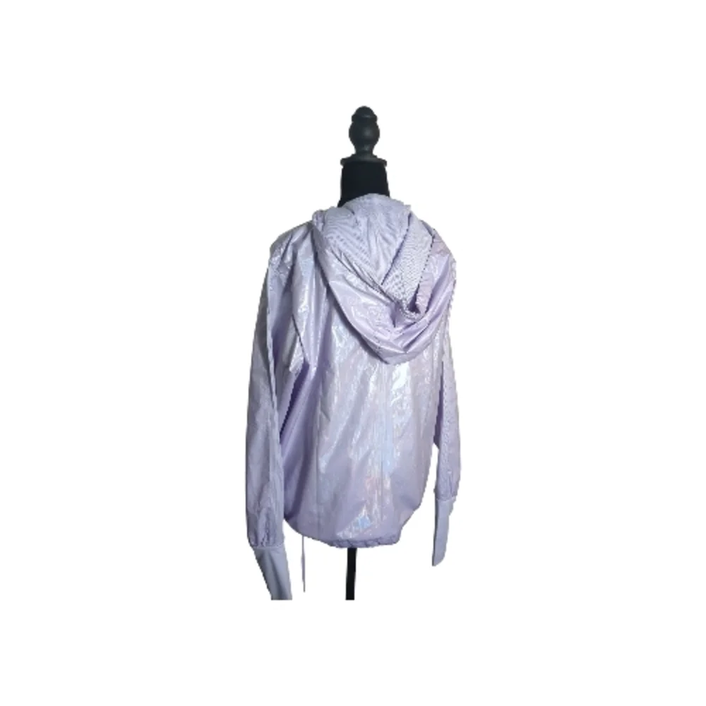 ZYIA NWT Medium Active Irridescent Lilac Lightweight Nylon Athletic Jacket